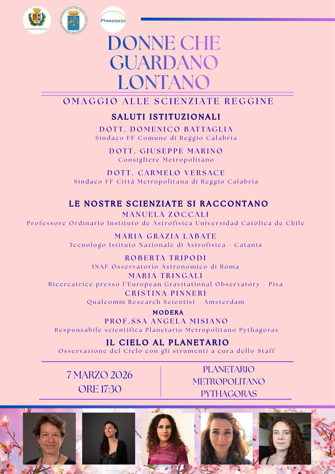 Immagine di copertina per Al Planetario Pythagoras della Citt� Metropolitana di Reggio Calabria un evento per celebrare le donne