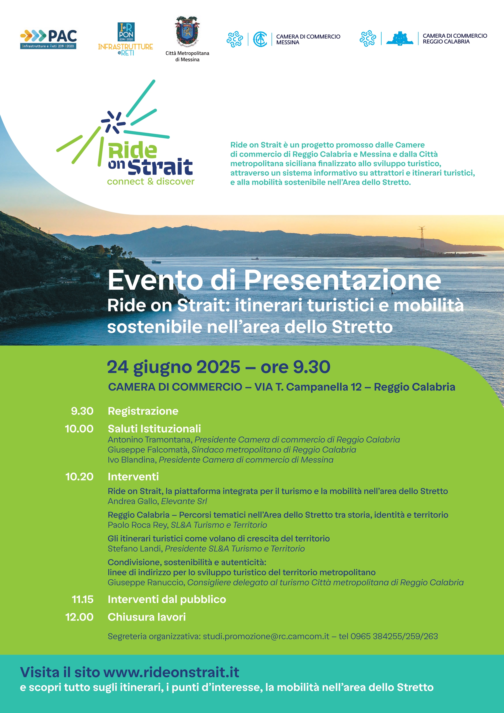 Ride on Strait: Connettere e Scoprire l\'Area dello Stretto per un Turismo Sostenibile