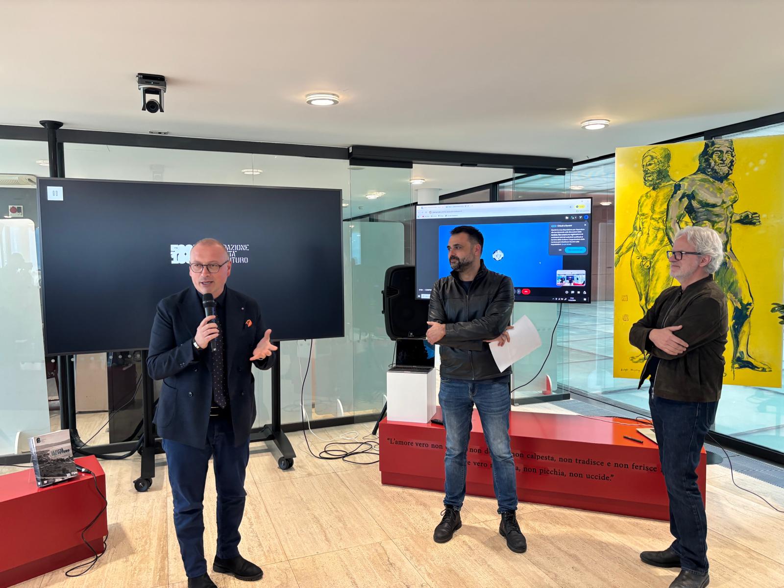 Il sindaco metropolitano facente funzioni Carmelo Versace � intervenuto alla presentazione della Terza edizione della Biennale dello Stretto