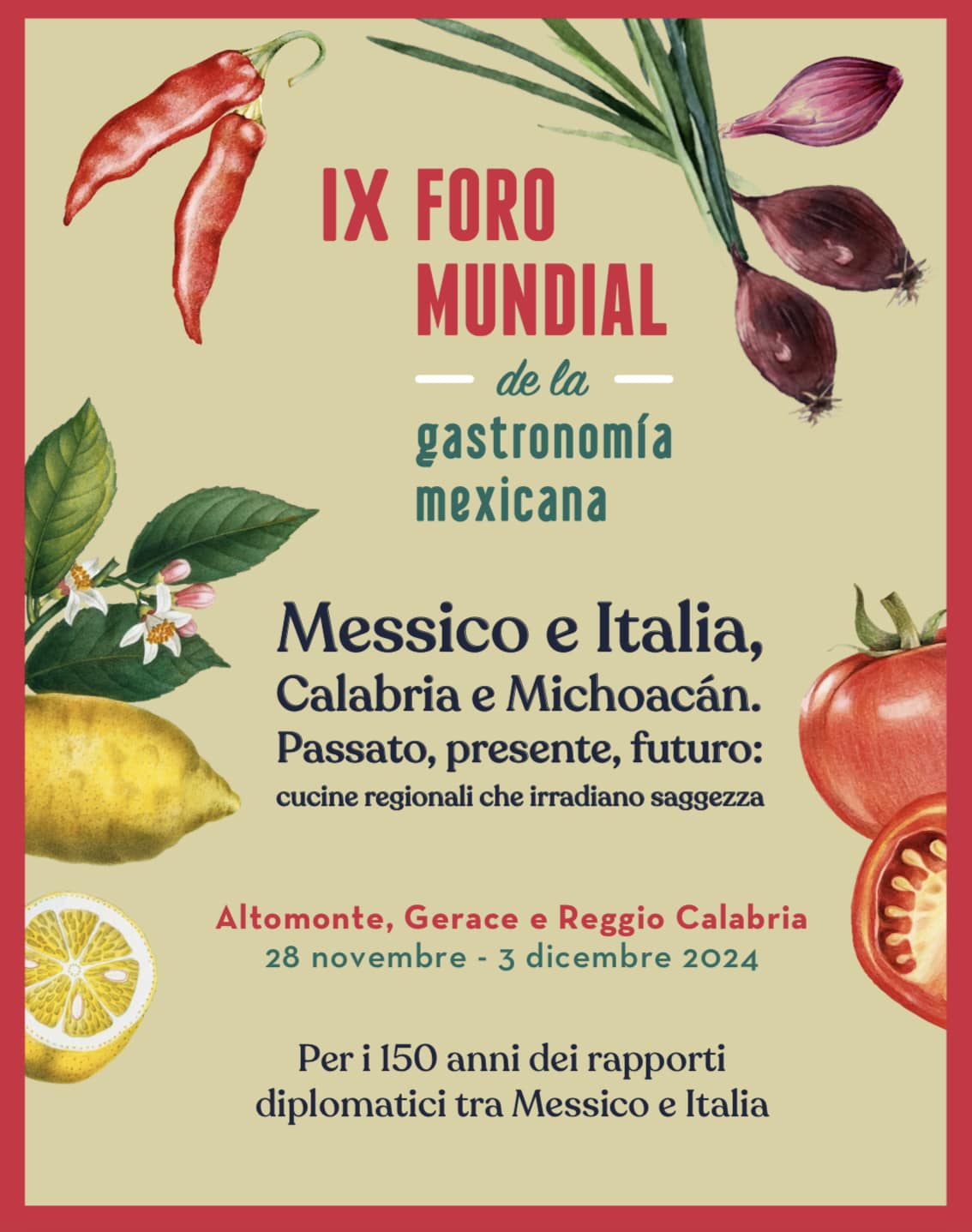 Patrimonio UNESCO: a Reggio Calabria la chiusura del IX Foro Mundial de la Gastronom�a mexicana in Italia